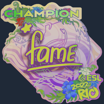 Sticker | fame (Holo, Champion) | Rio 2022