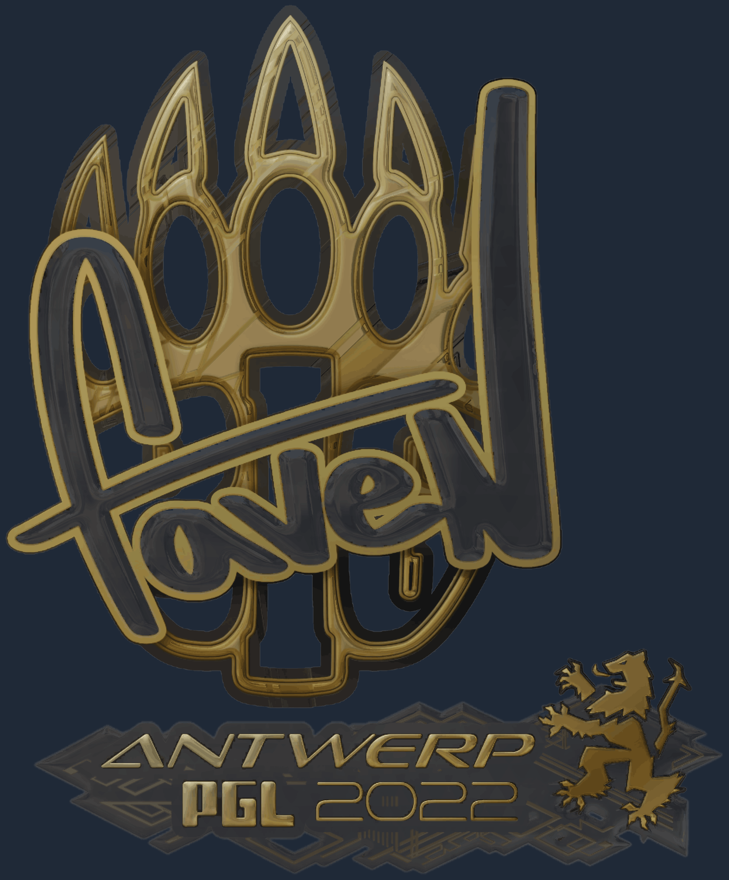 Sticker | faveN (Gold) | Antwerp 2022