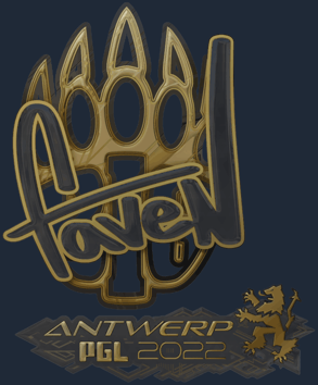 Sticker | faveN (dorada) | Amberes 2022
