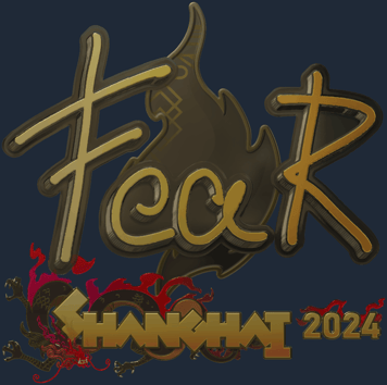 Sticker | fEAR (dorada) | Shanghái 2024