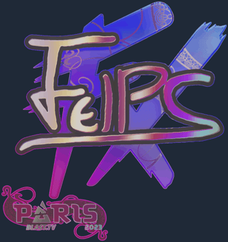 Sticker | felps (holográfica) | París 2023