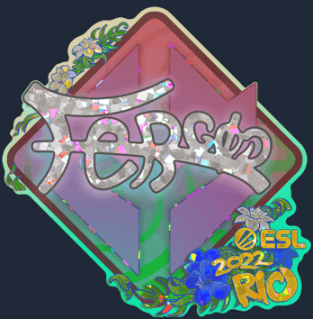 Sticker | fer (Glitter) | Rio 2022