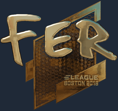Sticker | fer (dorada) | Boston 2018