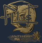Sticker | FL1T (Gold) | Antwerp 2022