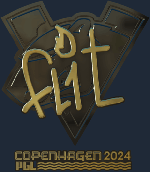 Sticker | FL1T (dorada) | Copenhague 2024