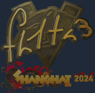Sticker | FL1T (dorada) | Shanghái 2024