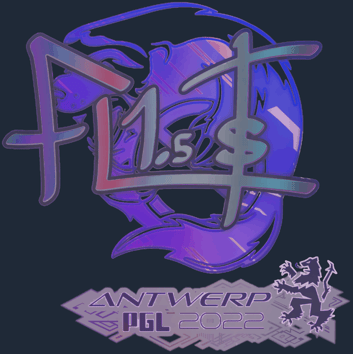 Sticker | FL1T (holográfica) | Amberes 2022
