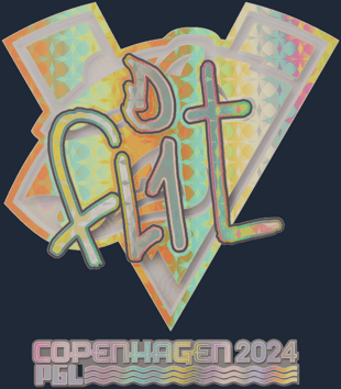 Sticker | FL1T (holográfica) | Copenhague 2024
