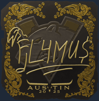 Sticker | FL4MUS (Gold) | Austin 2025