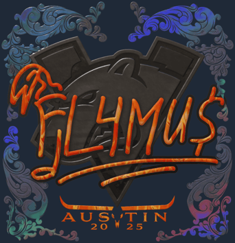 Sticker | FL4MUS (holográfica) | Austin 2025