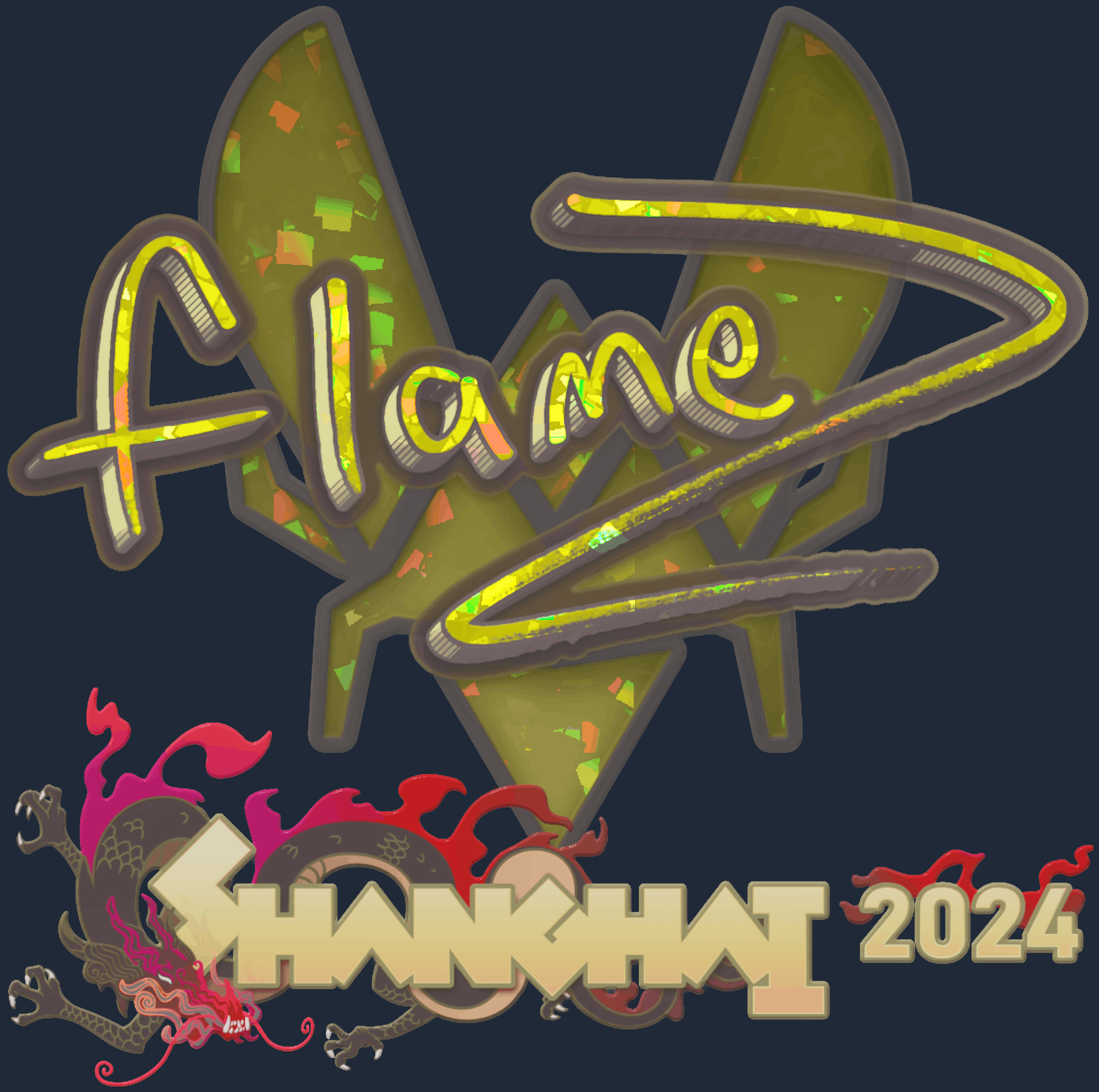 Sticker | FlameZ (Glitter) | Shanghai 2024