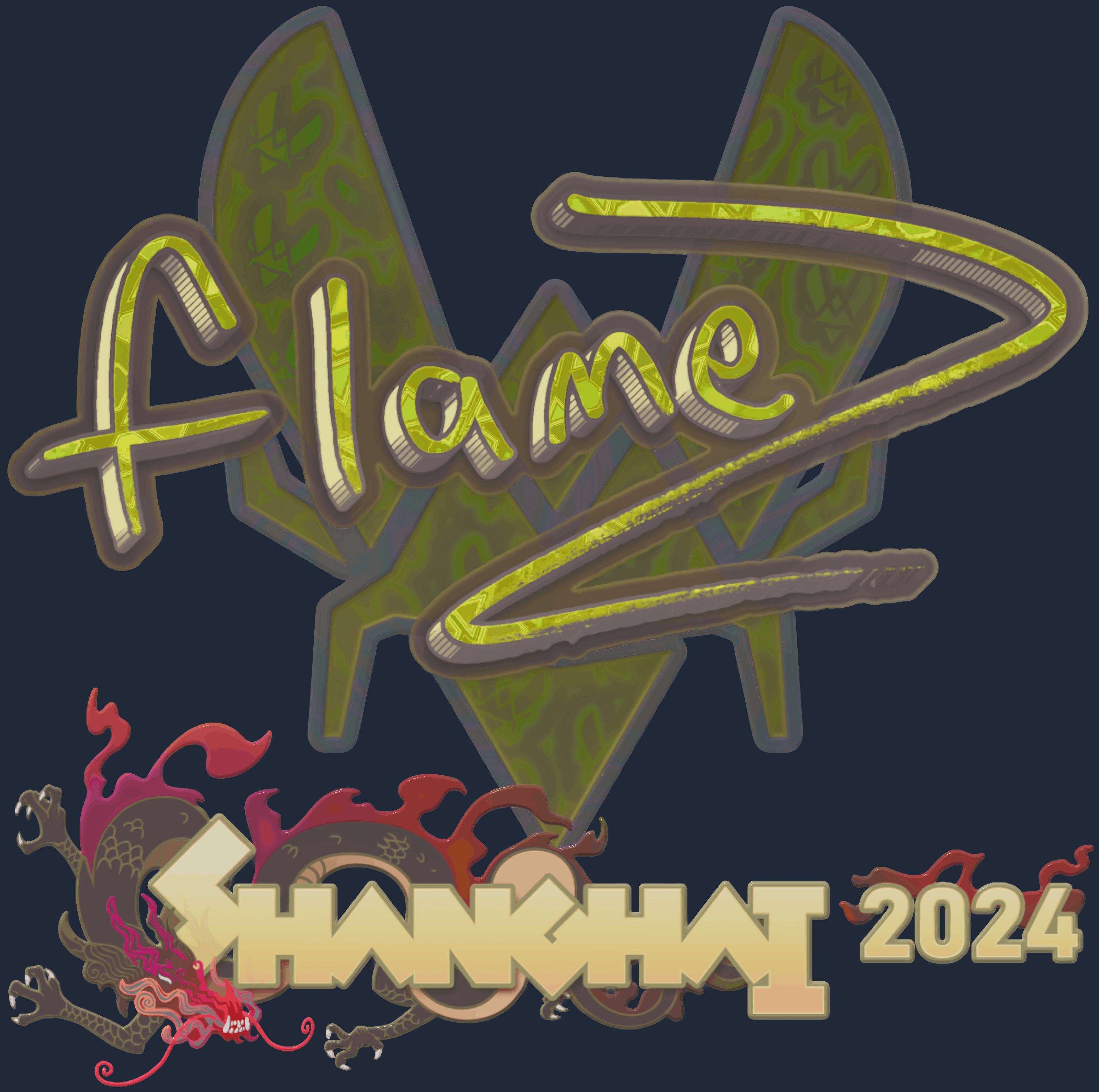 Sticker | FlameZ (Holo) | Shanghai 2024