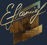 Sticker | flamie (Gold) | Boston 2018