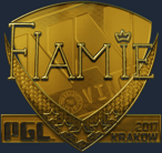 Sticker | flamie (Gold) | Krakow 2017 image