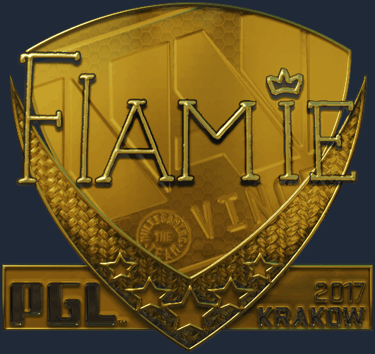 Sticker | flamie (Gold) | Krakow 2017