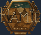 Sticker | flamie (Gold) | London 2018 image