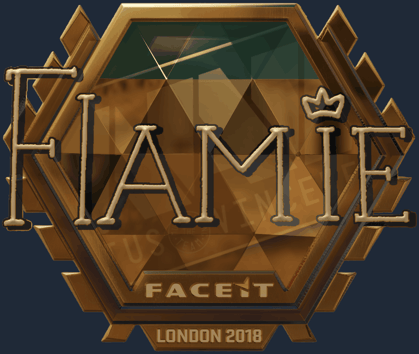 Sticker | flamie (dorada) | Londres 2018