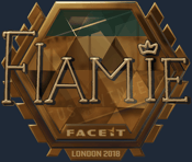Sticker | flamie (Gold) | London 2018