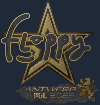 Sticker | floppy (dorada) | Amberes 2022