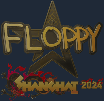 Sticker | floppy (dorada) | Shanghái 2024