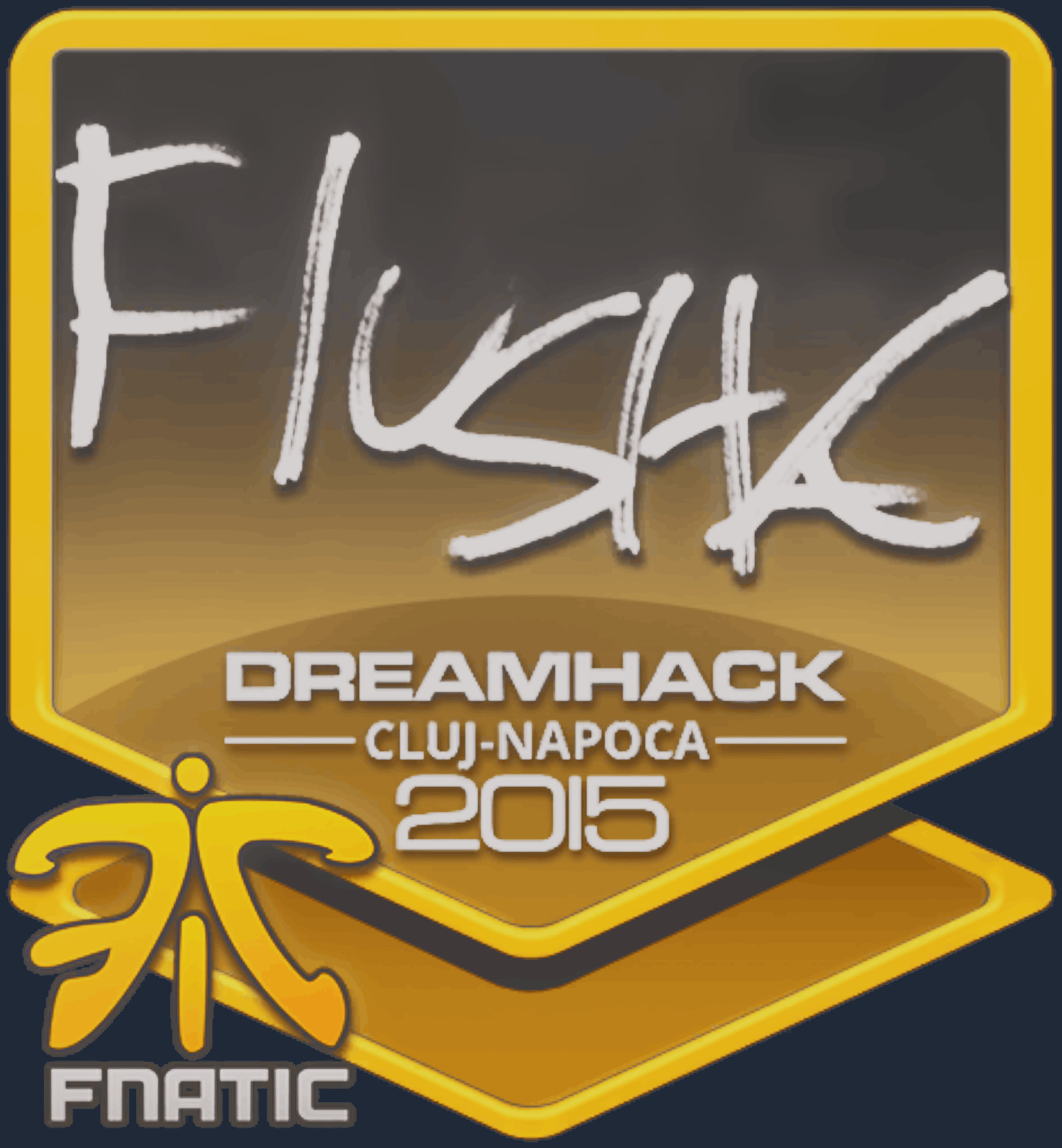 Sticker | flusha | Cluj-Napoca 2015