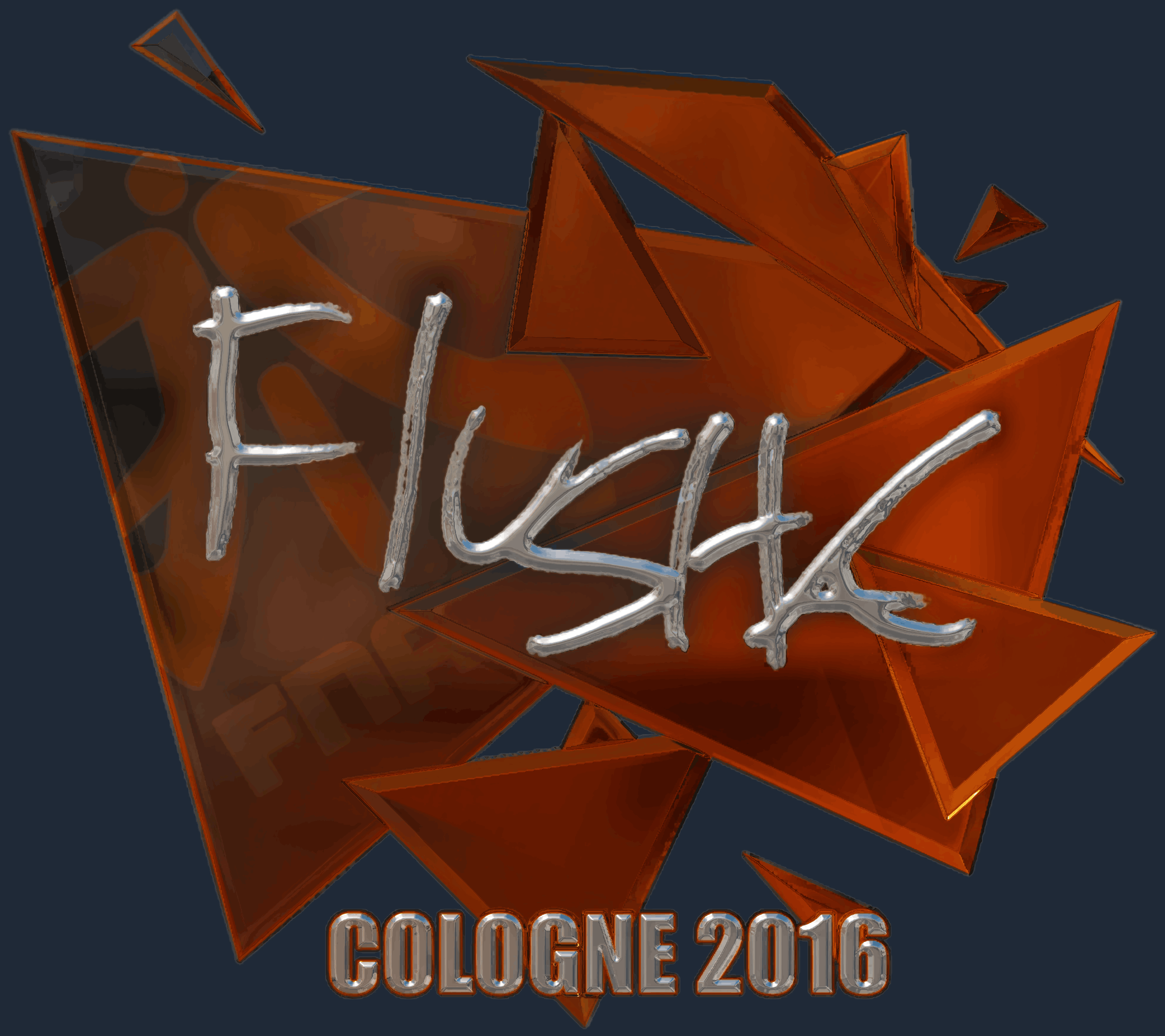 Sticker | flusha (Foil) | Cologne 2016