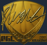 Sticker | flusha (Gold) | Krakow 2017