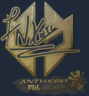 Sticker | fnx (Gold) | Antwerp 2022 image