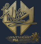 Sticker | fnx (Gold) | Antwerp 2022