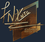 Sticker | fnx (Gold) | Boston 2018