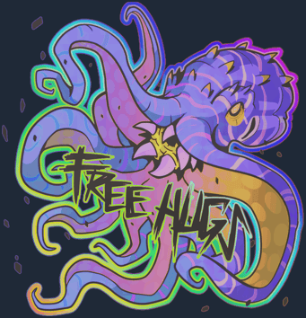 Sticker | Abrazos gratis (holográfica)