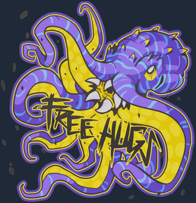 Preview image 2 of Sticker | Free Hugs (Holo)