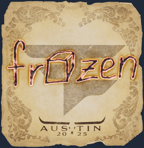 Sticker | frozen | Austin 2025