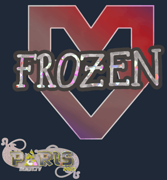 Sticker | frozen (purpurina) | París 2023
