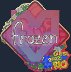 Sticker | frozen (Glitter) | Rio 2022