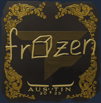 Sticker | frozen (dorada) | Austin 2025