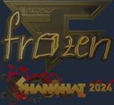 Sticker | frozen (Gold) | Shanghai 2024