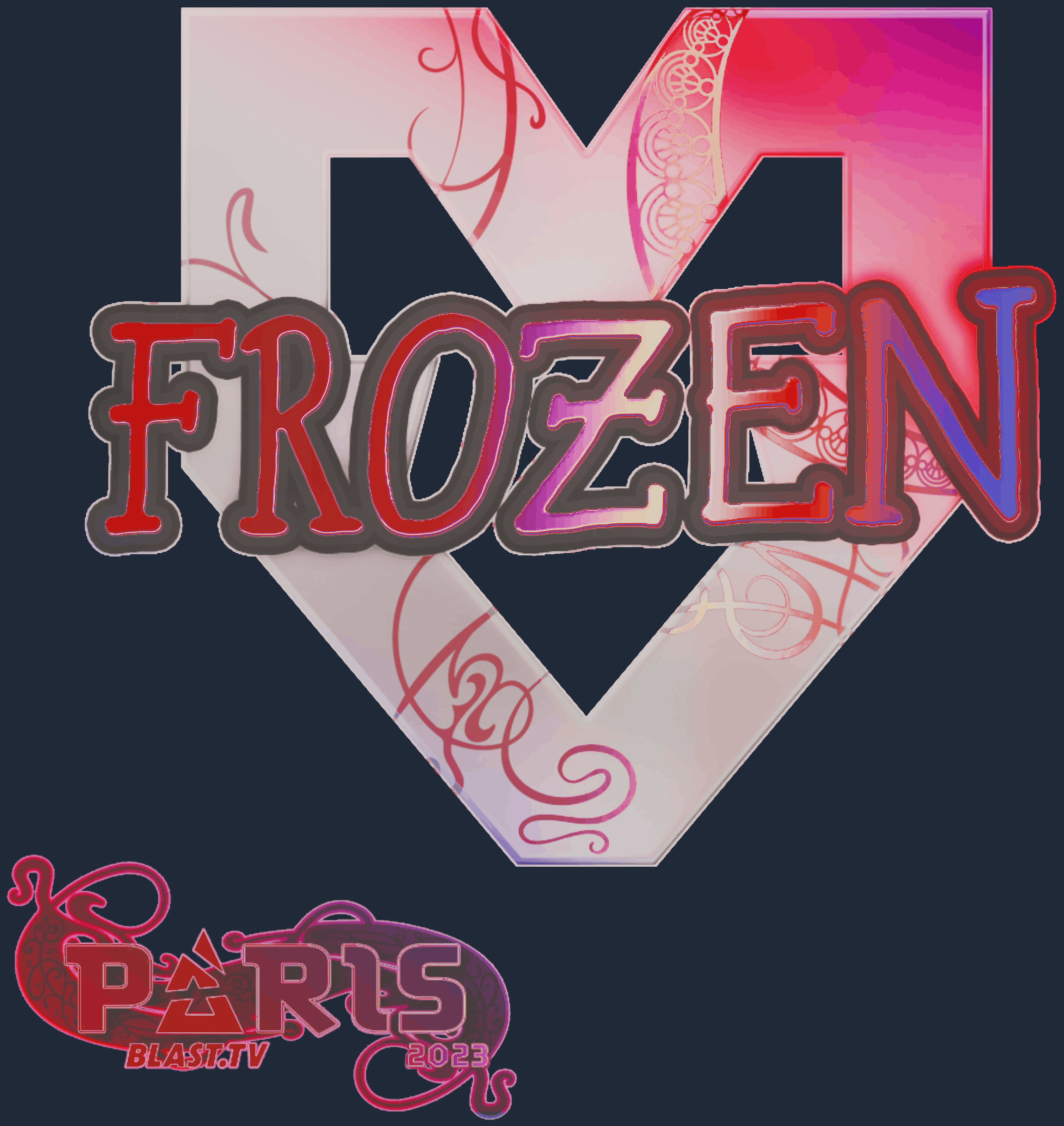 Sticker | frozen (Holo) | Paris 2023
