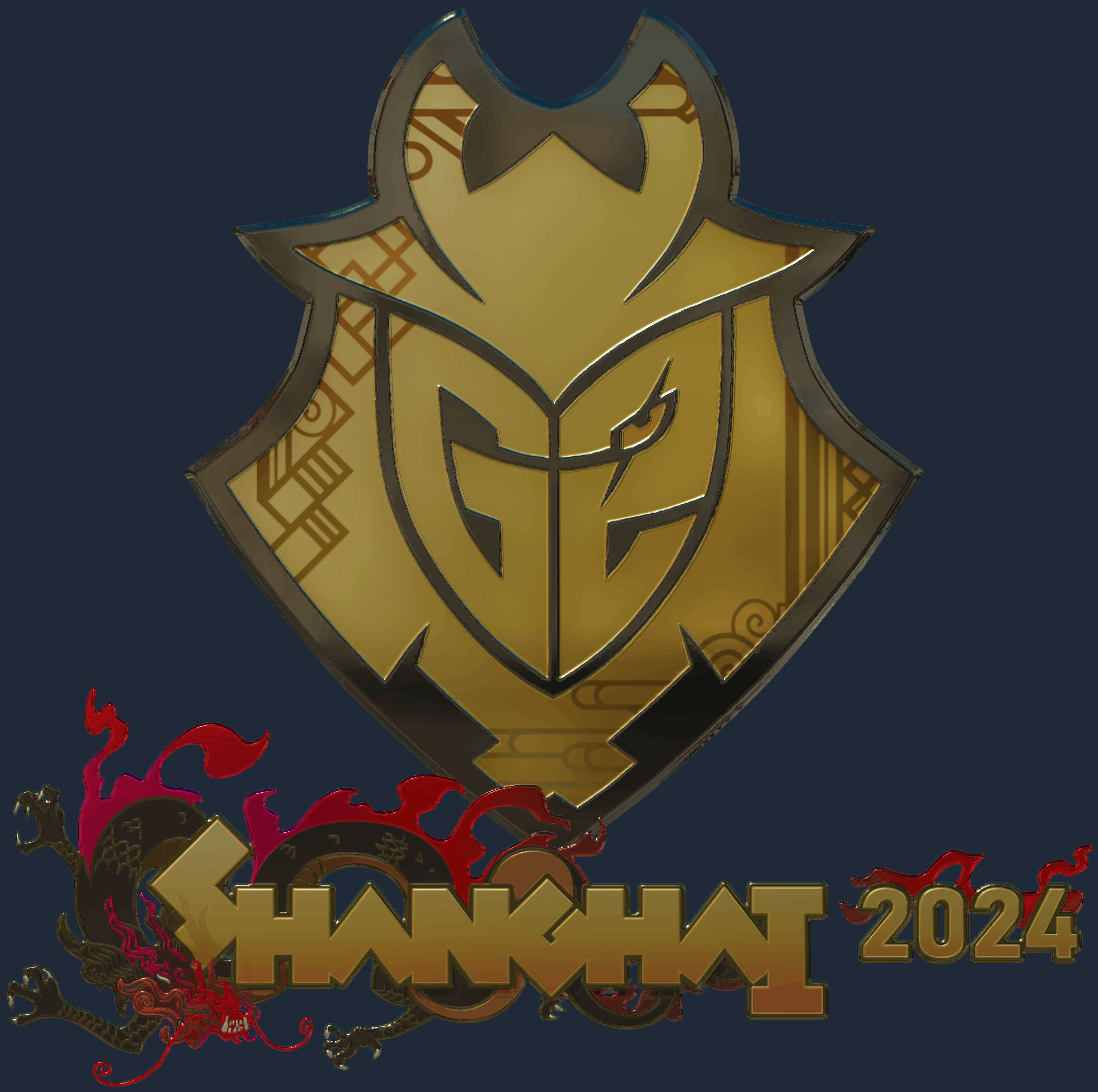 Sticker | G2 Esports (Gold) | Shanghai 2024