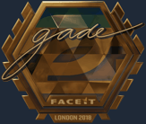 Sticker | gade (Gold) | London 2018 image