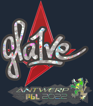 Sticker | gla1ve (purpurina) | Amberes 2022