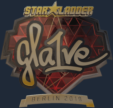 Sticker | gla1ve (dorada) | Berlín 2019