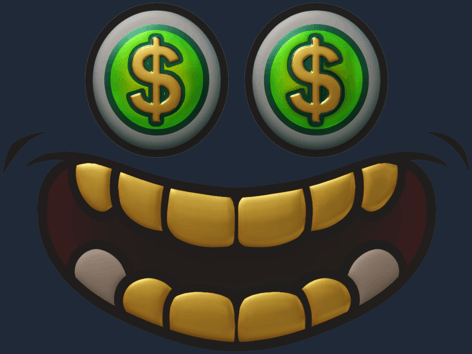 Sticker | Dientes de oro (reflectante)