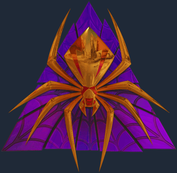 Sticker | Gold Web (reflectante)