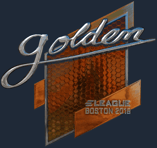 Sticker | Golden (Foil) | Boston 2018