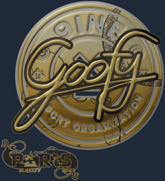 Sticker | Goofy (dorada) | París 2023