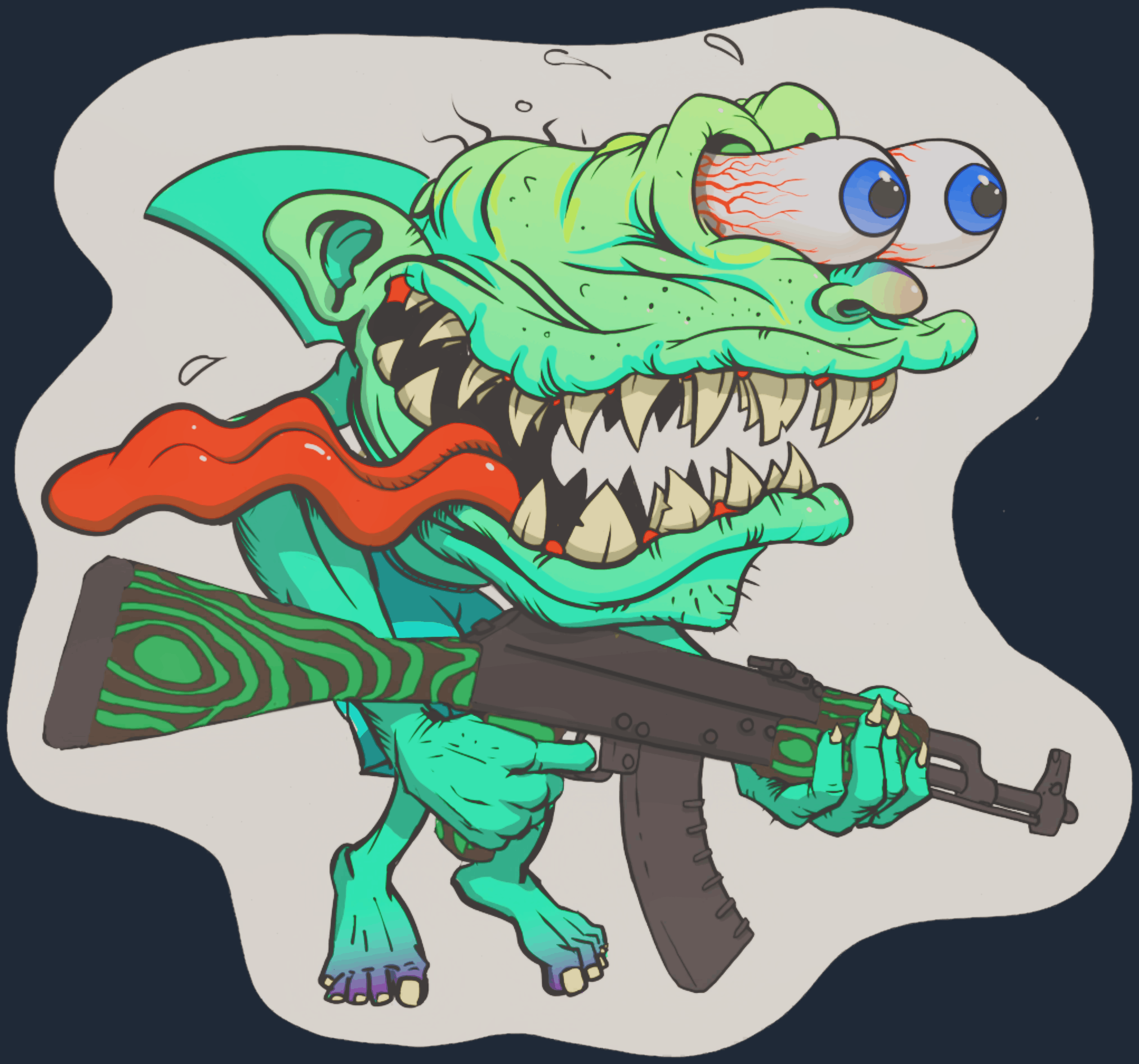 Sticker | Green Shark Shooter