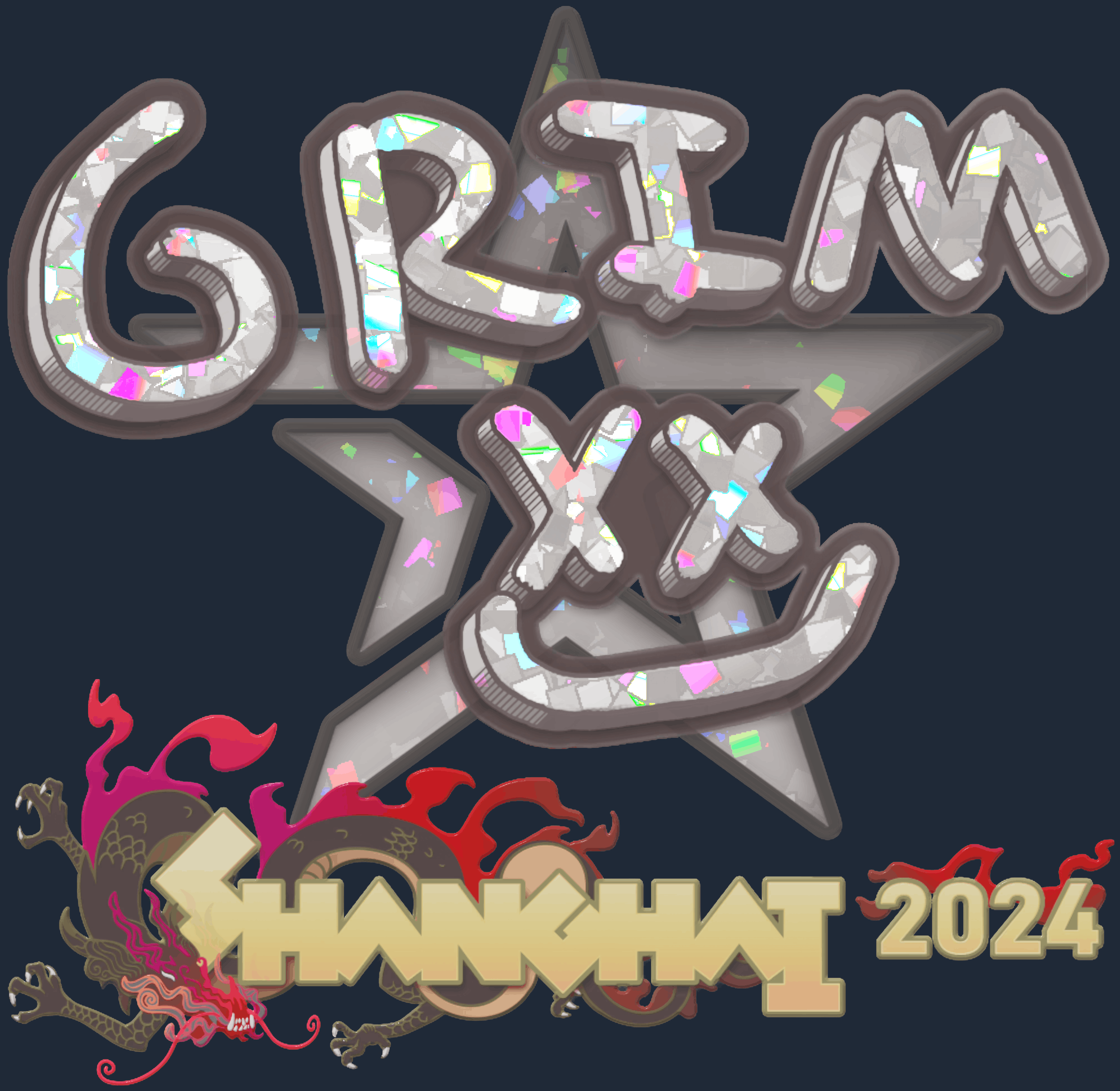 Sticker | Grim (Glitter) | Shanghai 2024
