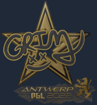 Sticker | Grim (Gold) | Antwerp 2022