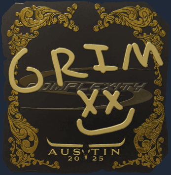 Sticker | Grim (dorada) | Austin 2025